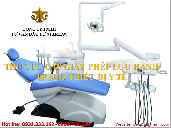 THỦ TỤC XIN GIẤY PHÉP LƯU HÀNH TRANG THIẾT BỊ Y TẾ