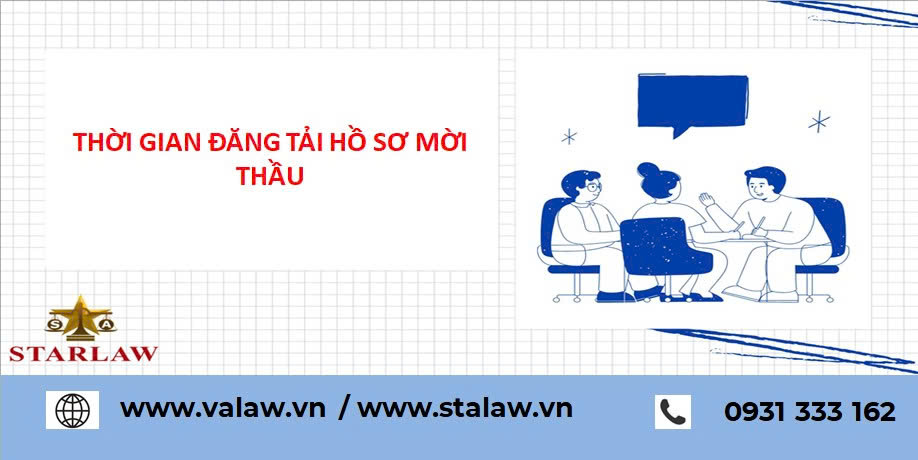 THỜI GIAN ĐĂNG TẢI HỒ SƠ MỜI THẦU